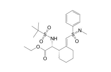 (+)-(E,R(S),2R,3S)-[2-(N-METHYL-S-PHENYLSULFONIMIDOYL-METHYLENE-CYCLOHEXYL)-(2-METHYLPROPANE-2-SULFONYLAMINO)-ACETIC-ACID-ETHYLESTER