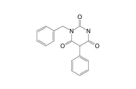 2,4,6(1H,3H,5H)-Pyrimidinetrione, 5-phenyl-1-(phenylmethyl)-