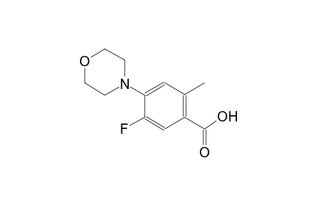 benzoic acid, 5-fluoro-2-methyl-4-(4-morpholinyl)-