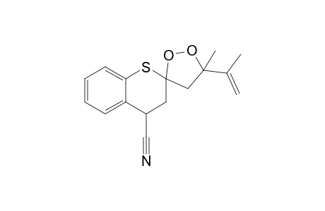 4-Cyano-5'-isopropenyl-5'-methylspiro[3,4-dihydro-2H-[1]benzothiopyran-2,3'-[1,2]dioxolane] isomer