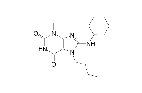 7-butyl-8-(cyclohexylamino)-3-methyl-3,7-dihydro-1H-purine-2,6-dione