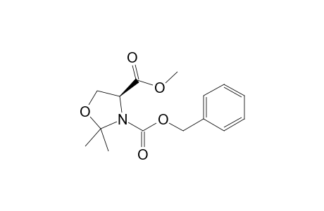 (4S)-Methyl 3-(benzyloxycarbonyl)-2,2-dimethyloxazolidine-4-carboxylate