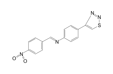 4-{p-[(p-nitrobenzylidene)amino]phenyl}-1,2,3-thiadiazole