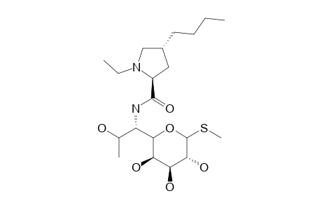 D-Erythro-.alpha.-D-galacto-octopyranoside, methyl 6-[[(4-butyl-1-ethyl-2-pyrrolidinyl)carbonyl]amino]-6,8-dideoxy-1-thio-, (2S-trans)-