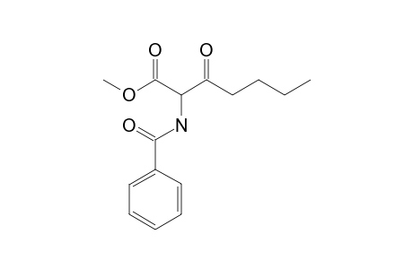 2-Benzamido-3-keto-enanthic acid methyl ester