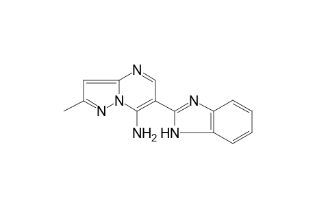pyrazolo[1,5-a]pyrimidin-7-amine, 6-(1H-benzimidazol-2-yl)-2-methyl-