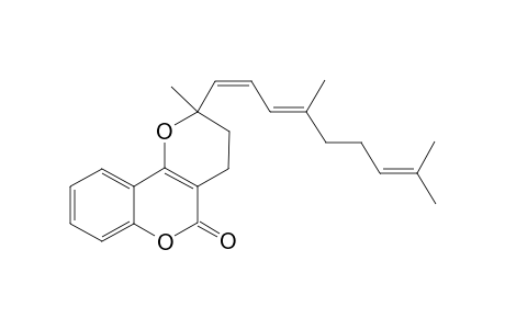 2-[(1Z,3E)-4,8-dimethylnona-1,3,7-trienyl]-2-methyl-3,4-dihydropyrano[3,2-c]chromen-5-one