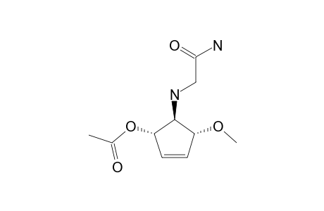 4-((Carbamoylmethyl)amino)-3-acetoxy-5-methoxycyclopentene