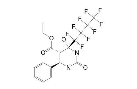 ETHYL-4-HYDROXY-4-NONAFLUOROBUTYL-2-OXO-6-PHENYLHEXAHYDRO-PYRIMIDINE-5-CARBOXYLATE