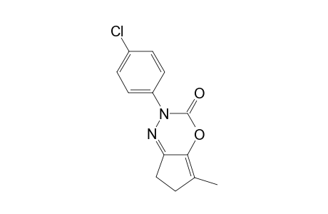2-(4-Chlorophenyl)-5-methyl-3-oxo-6,7-dihydrocyclopent[e][1,3,4]oxadiazine