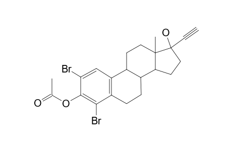 ESTRA-1,3,5(10)-TRIENE-2,4-DIBROMO-17.ALPHA.-ETHYNYL-3,17.BETA.-DIOL(3-ACETATE)