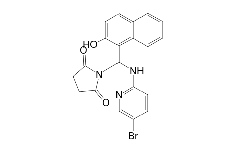 N-[4-bromo-2-pyridylamino(2-hydroxy-1-naphthyl)methyl]succinimide