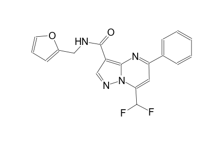 7-(difluoromethyl)-N-(2-furylmethyl)-5-phenylpyrazolo[1,5-a]pyrimidine-3-carboxamide