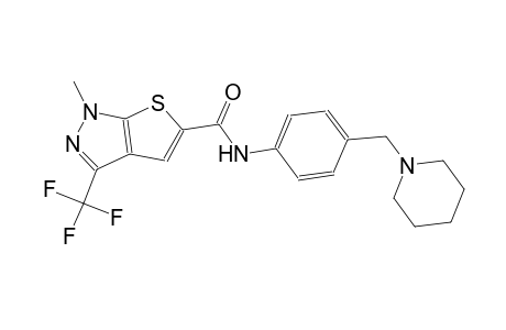 1H-thieno[2,3-c]pyrazole-5-carboxamide, 1-methyl-N-[4-(1-piperidinylmethyl)phenyl]-3-(trifluoromethyl)-