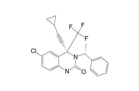 3-[(1R)-1-PHENYLETHYL]-(4S)-6-CHLORO-4-(2-CYCLOPROPYLETHYNYL)-4-(TRIFLUOROMETHYL)-1,3,4-TRIHYDROQUINAZOLIN-2-ONE