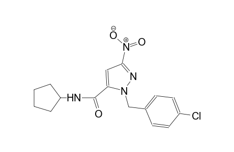 1-(4-chlorobenzyl)-N-cyclopentyl-3-nitro-1H-pyrazole-5-carboxamide