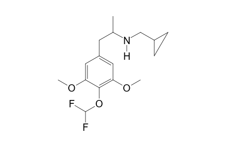 N-Cyclopropylmethyl-4-difluoromethoxy-3,5-dimethoxyamphetamine