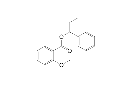 1-Phenylpropyl 2-methoxy benzoate