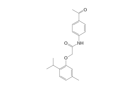 N-(4-acetylphenyl)-2-(5-methyl-2-propan-2-ylphenoxy)acetamide