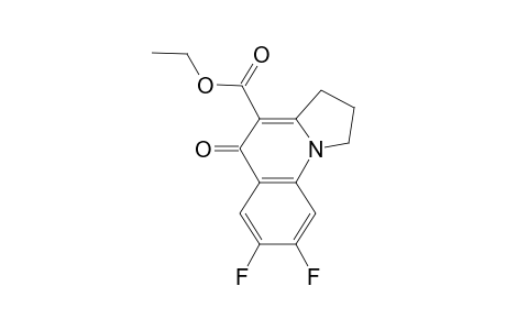 7,8-difluoro-5-keto-2,3-dihydro-1H-pyrrolo[1,2-a]quinoline-4-carboxylic acid ethyl ester