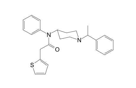 N-Phenyl-N-[1-(1-phenylethyl)piperidin-4-yl]-2-(thiophen-2-yl)acetamide