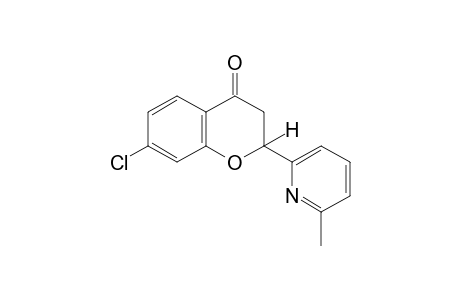7-chloro-2-(6-methyl-2-pyridyl)-4-chromanone