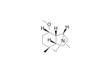 (1.beta.,4.beta.,7.beta.,8.beta.,9.alpha.)-9-Methoxy-1,3-dimethyl-3-azatricyclo[5.4.0.0(4,8)]undecane