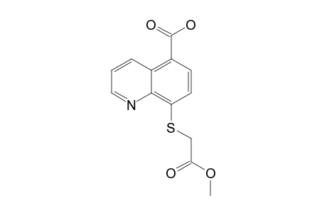 METHYL-2-[8-(5-CARBOXY-QUINOLYL)-THIO]-ACETATE