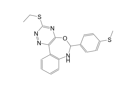 3-(ethylsulfanyl)-6-[4-(methylsulfanyl)phenyl]-6,7-dihydro[1,2,4]triazino[5,6-d][3,1]benzoxazepine