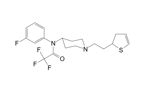 N-(1-[2-(2,3-Dihydrothiophen-2-yl)ethyl]piperidin-4-yl)-2,2,2-trifluoro-N-(3-fluorophenyl)acetamide