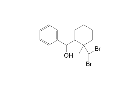 Spiro[2.5]octane-4-methanol, 1,1-dibromo-.alpha.-phenyl-