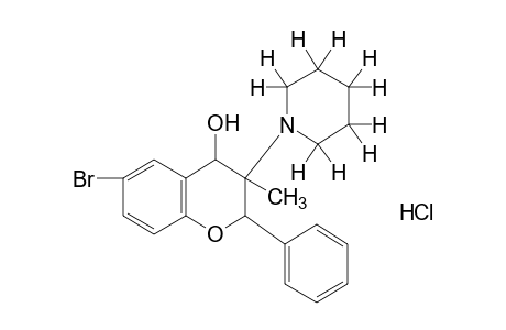 6-bromo-3-methyl-3-piperidinoflavanol, hydrochloride