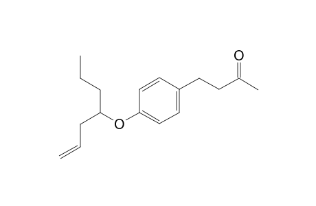 4-(4-(hept-1-en-4-yloxy)phenyl)butan-2-one