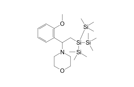 4-(2-(1,1,1,3,3,3-hexamethyl-2-(trimethylsilyl)trisilan-2-yl)-1-(2-methoxyphenyl)ethyl)morpholine