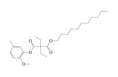 Diethylmalonic acid, 5-methyl-2-methoxyphenyl undecyl ester