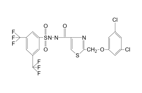 1-{{2-[(3,5-DICHLOROPHENOXY)METHYL]-4-THIAZOLYL}CARBONYL}-2-[(alpha,alpha,alpha,alpha',alpha',alpha'-HEXAFLUORO-3,5-XYLYL)SULFONYL]HYDRAZINE