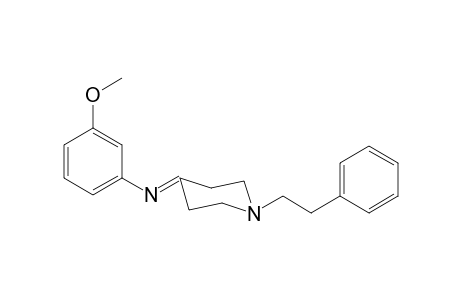 N-(3-Methoxyphenyl)-1-(2-phenylethyl)piperidin-4-imine