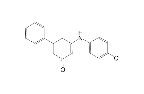 2-cyclohexen-1-one, 3-[(4-chlorophenyl)amino]-5-phenyl-