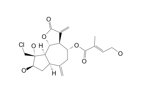 3-BETA,4-ALPHA-DIHYDROXY-4-BETA-(CHLOROMETHYL)-8-ALPHA-(4-HYDROXYTIGLATE)-1-ALPHA-H,5-ALPHA-H,6-BETA-H,7-ALPHA-H-GUAI-10(14),11(13)-DIEN-6,12-OLIDE