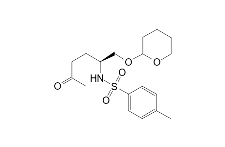 4-Methyl-N-[(S)-4-oxo-1-(tetrahydro-pyran-2-yloxymethyl)-pentyl]-benzenesulfonamide