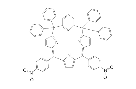 11,16-BIS-(4-NITROPHENYL)-6,6,21,21-TETRAPHENYL-META-BENZI-6,21-PORPHODIMETHENE