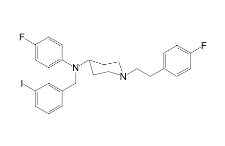 N-(4-Fluorophenyl)-1-(2-(4-fluorophenyl)ethyl)-N-(3-iodobenzyl)piperidin-4-amine