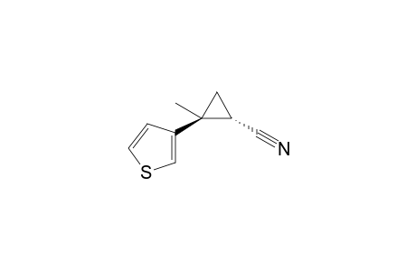 (1S,2S)-2-methyl-2-(thiophen-3-yl)cyclopropane-1-carbonitrile