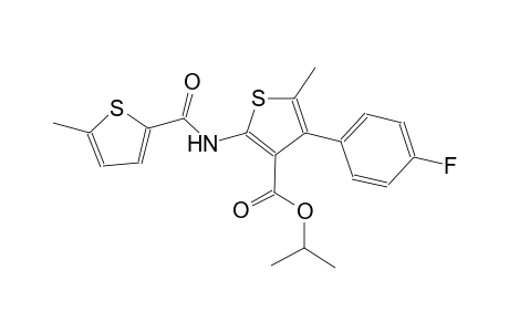 isopropyl 4-(4-fluorophenyl)-5-methyl-2-{[(5-methyl-2-thienyl)carbonyl]amino}-3-thiophenecarboxylate