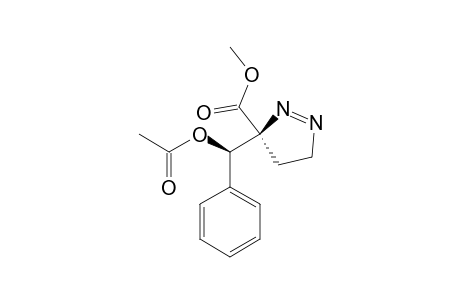 SYN-3-CARBOMETHOXY-3-(1'-ACETOXY-1'-PHENYLMETHYL)-1-PYRAZOLINE;MAJOR_STEREOMER