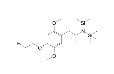 2,5-Dimethoxy-4-(2-fluoroethoxy)amphetamine 2TMS