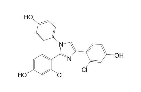 1-(p-Hydroxyphenyl)-2,4-bis(2-chloro-4-hydroxyphenyl)-1H-imidazole