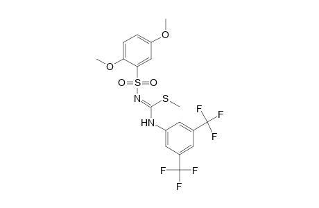 2,5-dimethoxy-N-[(alpha,alpha,alpha,alpha',alpha',alpha'-hexafluoro-3,5-xylidino)(methylthio)methylene]benzenesulfonamide