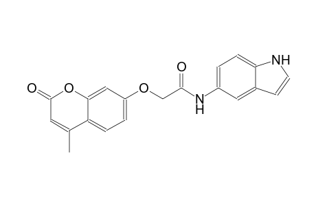 acetamide, N-(1H-indol-5-yl)-2-[(4-methyl-2-oxo-2H-1-benzopyran-7-yl)oxy]-