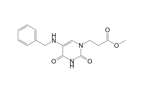 3-(5-Benzylamino-2,4-dioxo-3,4-dihydro-2H-pyrimidin-1-yl)-propionic acid methyl ester